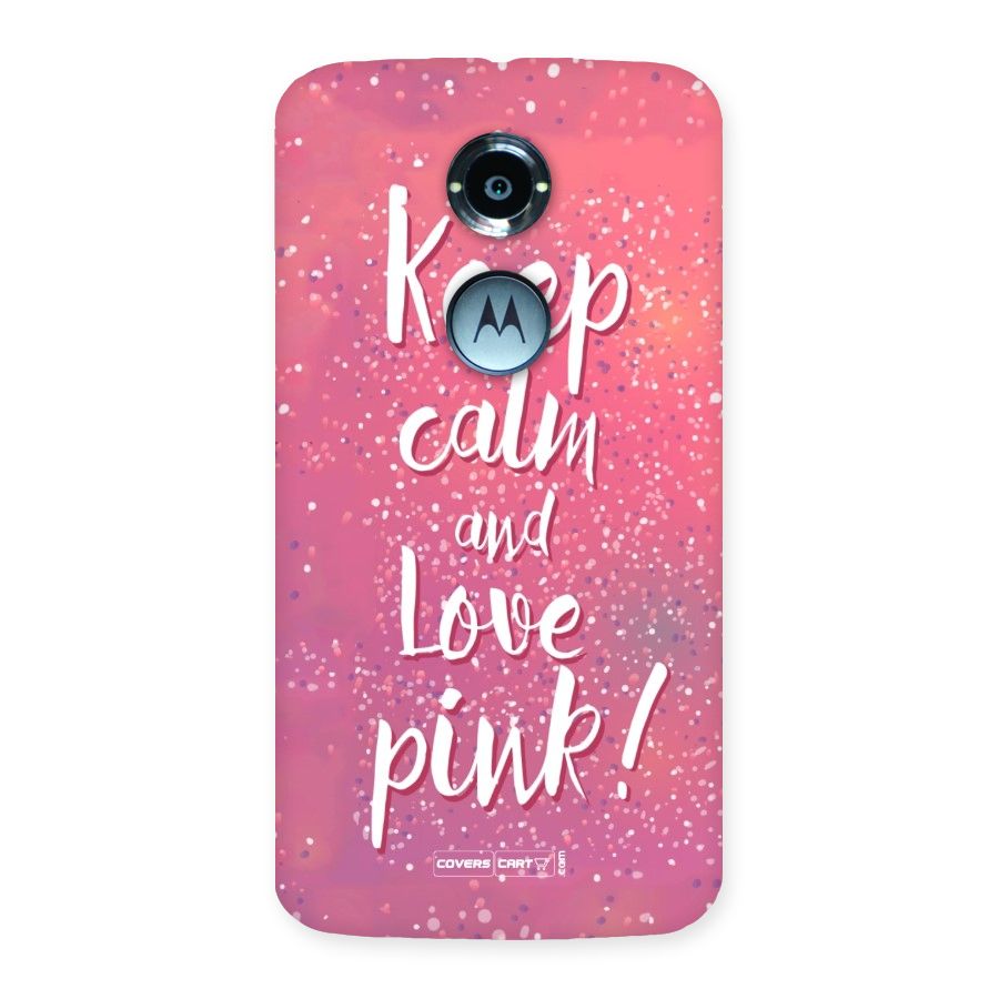 Love Pink Back Case for Moto X 2nd Gen