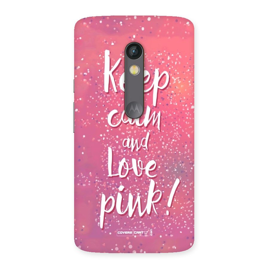 Love Pink Back Case for Moto X Play