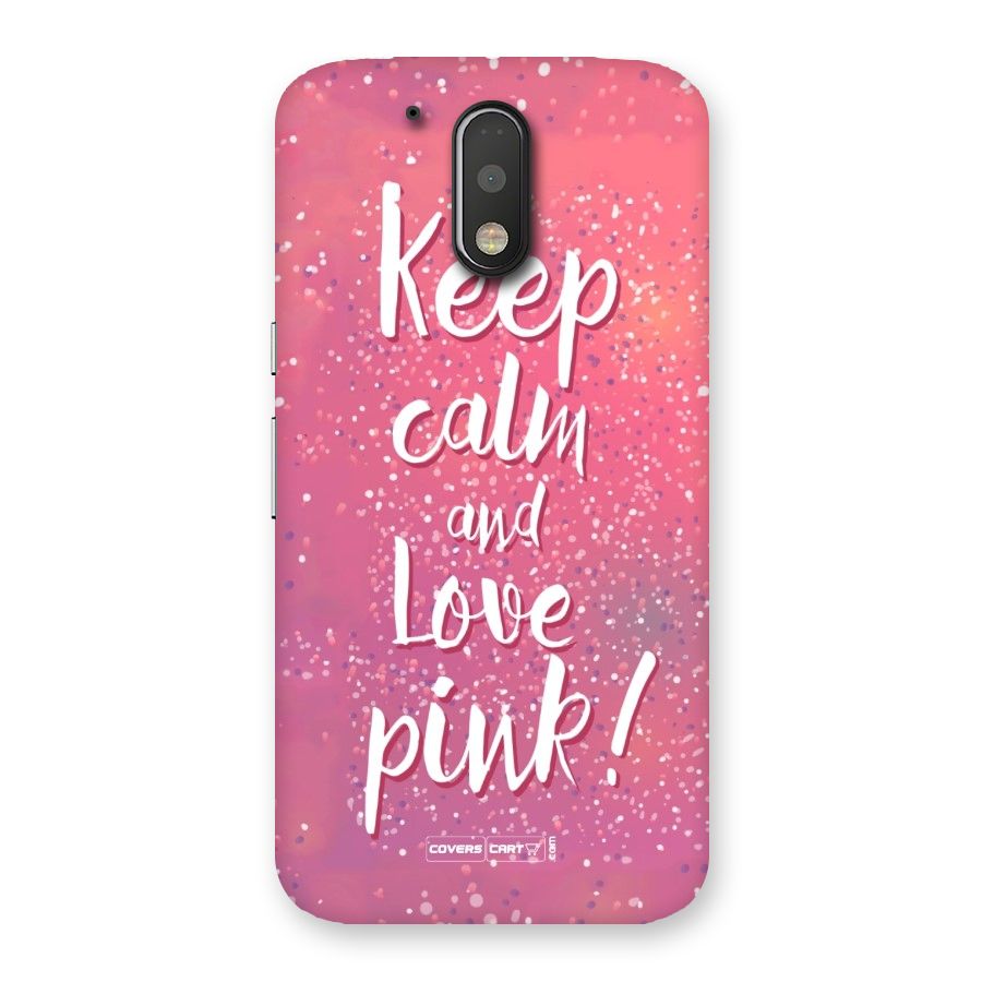 Love Pink Back Case for Motorola Moto G4