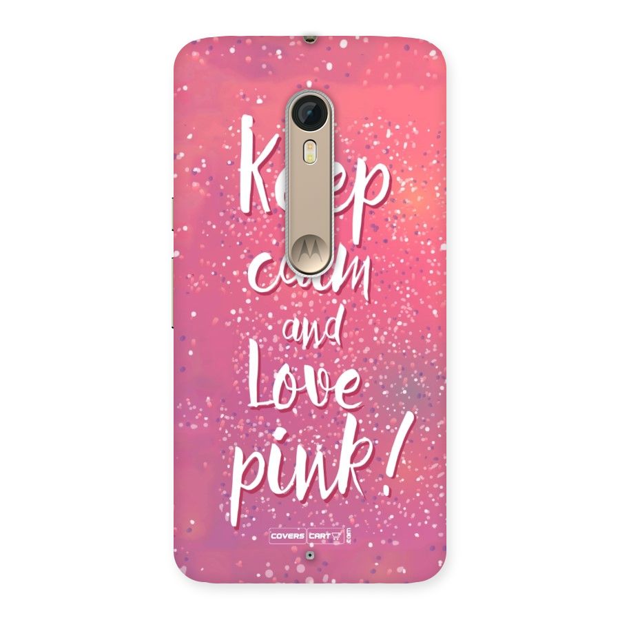 Love Pink Back Case for Motorola Moto X Style