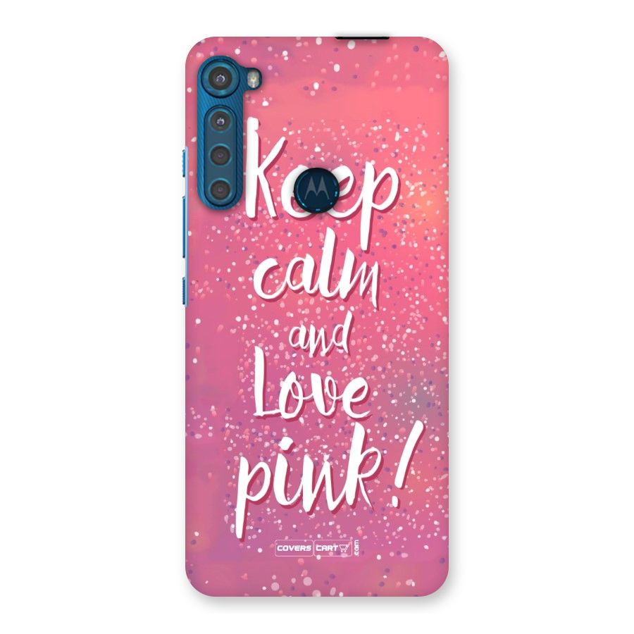 Love Pink Back Case for Motorola One Fusion Plus