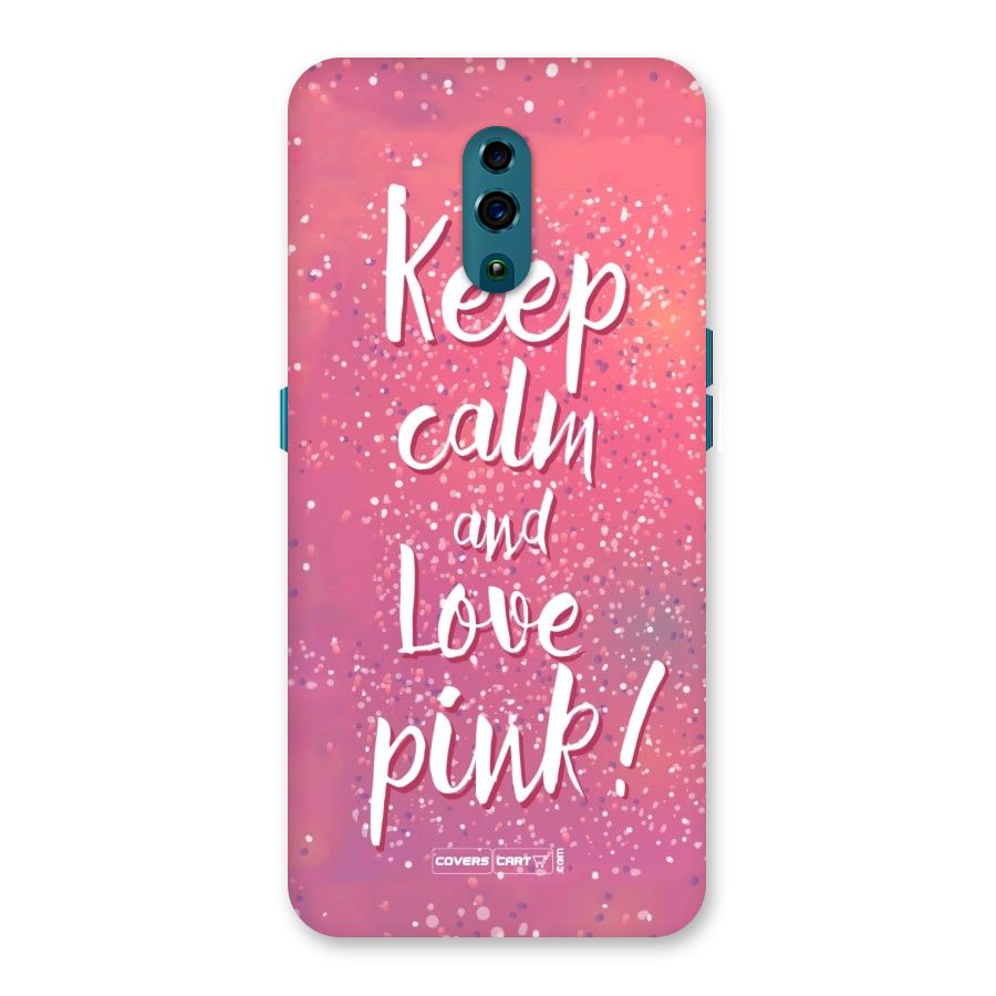 Love Pink Back Case for Oppo Reno