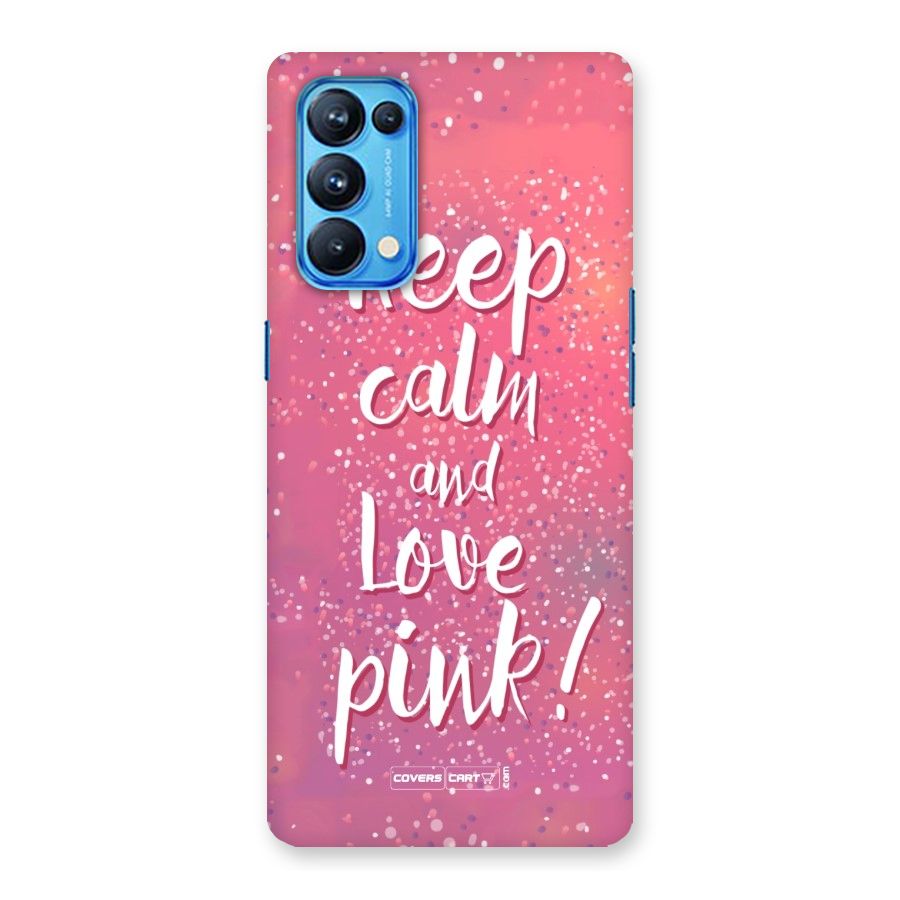 Love Pink Back Case for Oppo Reno5 Pro 5G