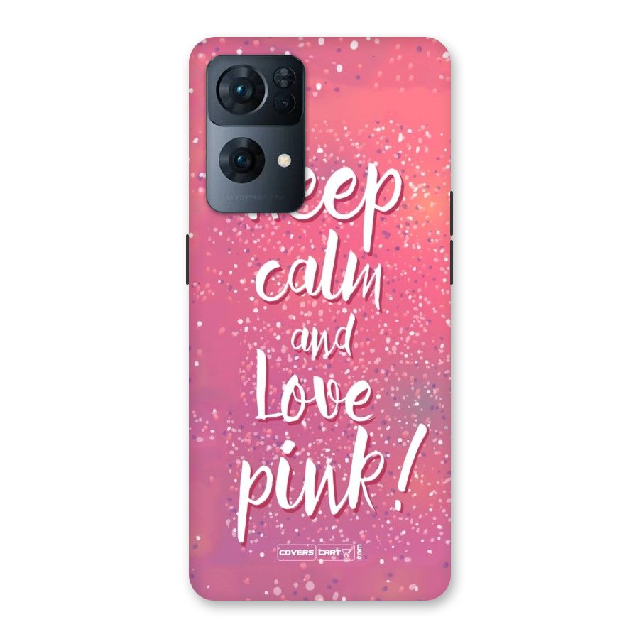 Love Pink Back Case for Oppo Reno7 Pro 5G