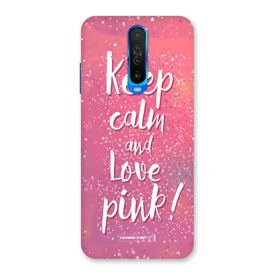 Love Pink Back Case for Poco X2