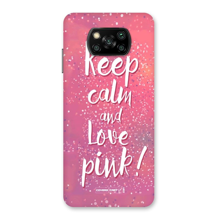 Love Pink Back Case for Poco X3