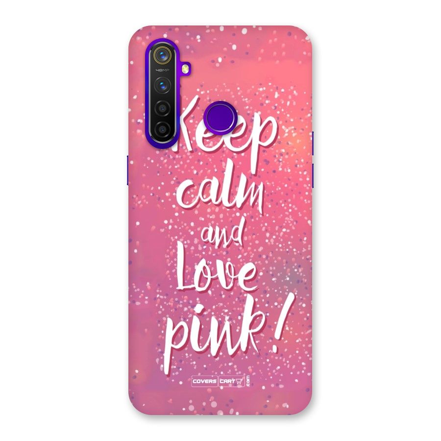 Love Pink Back Case for Realme 5 Pro