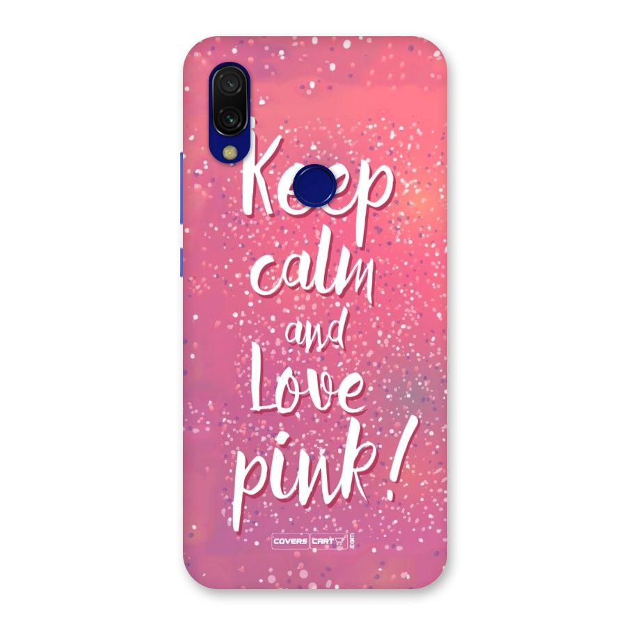 Love Pink Back Case for Redmi 7