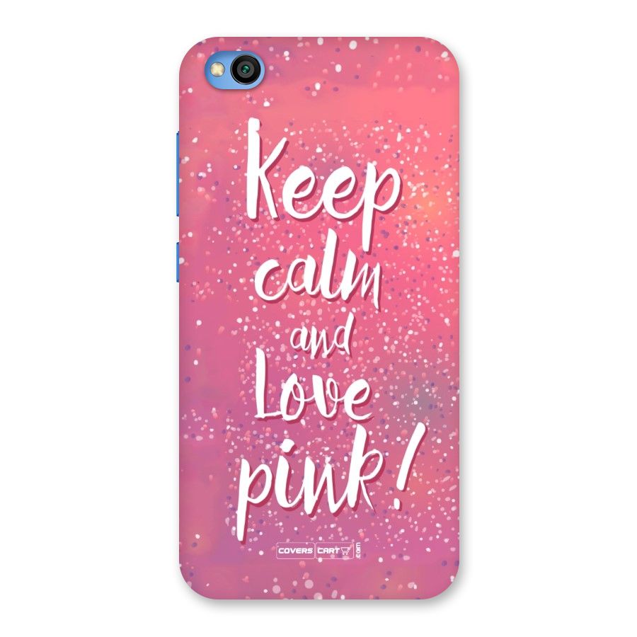 Love Pink Back Case for Redmi Go