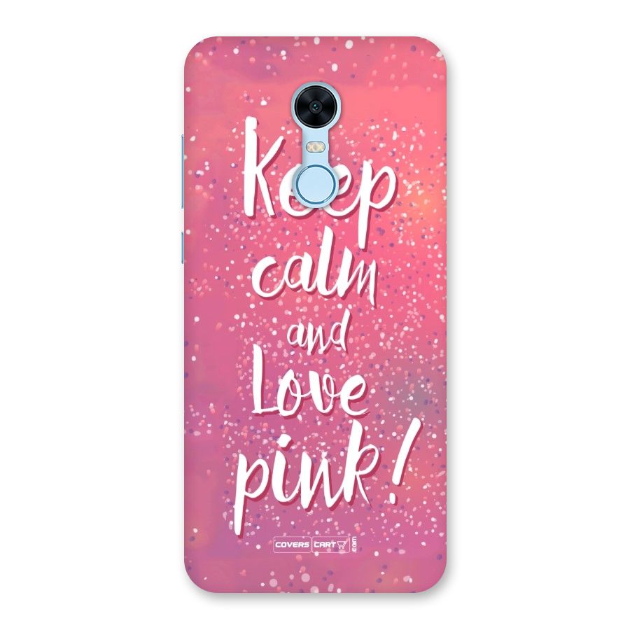 Love Pink Back Case for Redmi Note 5