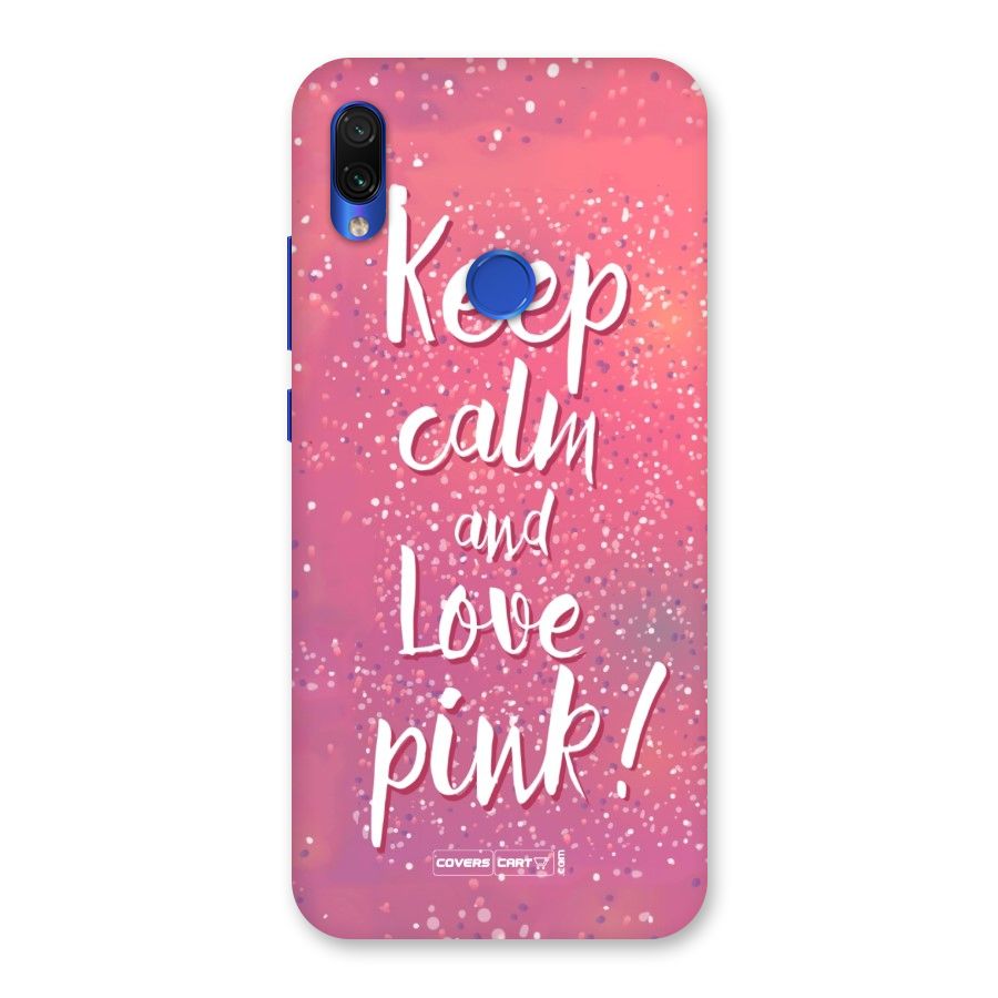 Love Pink Back Case for Redmi Note 7S