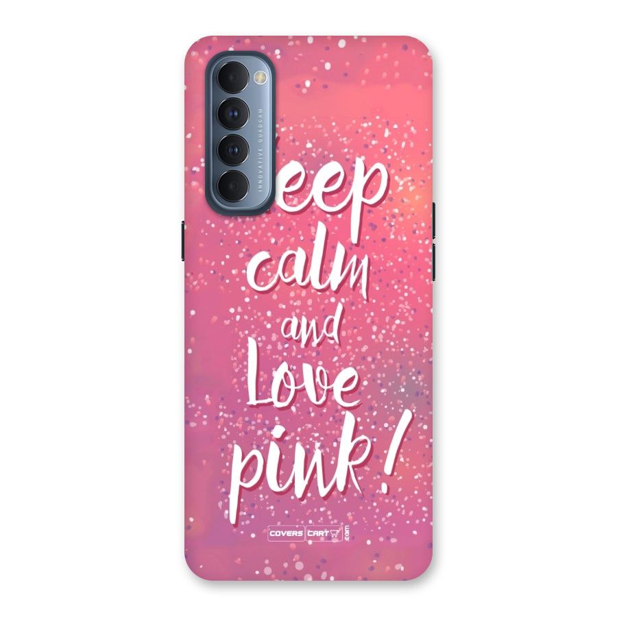 Love Pink Back Case for Reno4 Pro