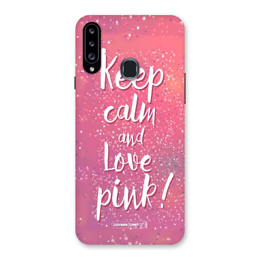 Love Pink Back Case for Samsung Galaxy A20s
