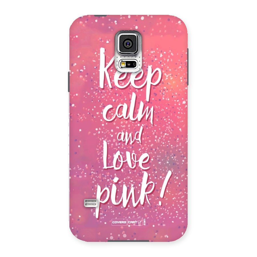 Love Pink Back Case for Samsung Galaxy S5