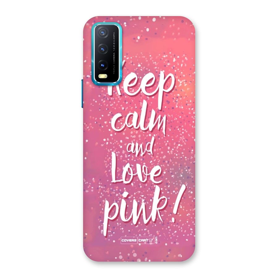 Love Pink Back Case for Vivo Y20A