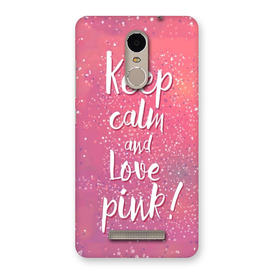 Love Pink Back Case for Xiaomi Redmi Note 3