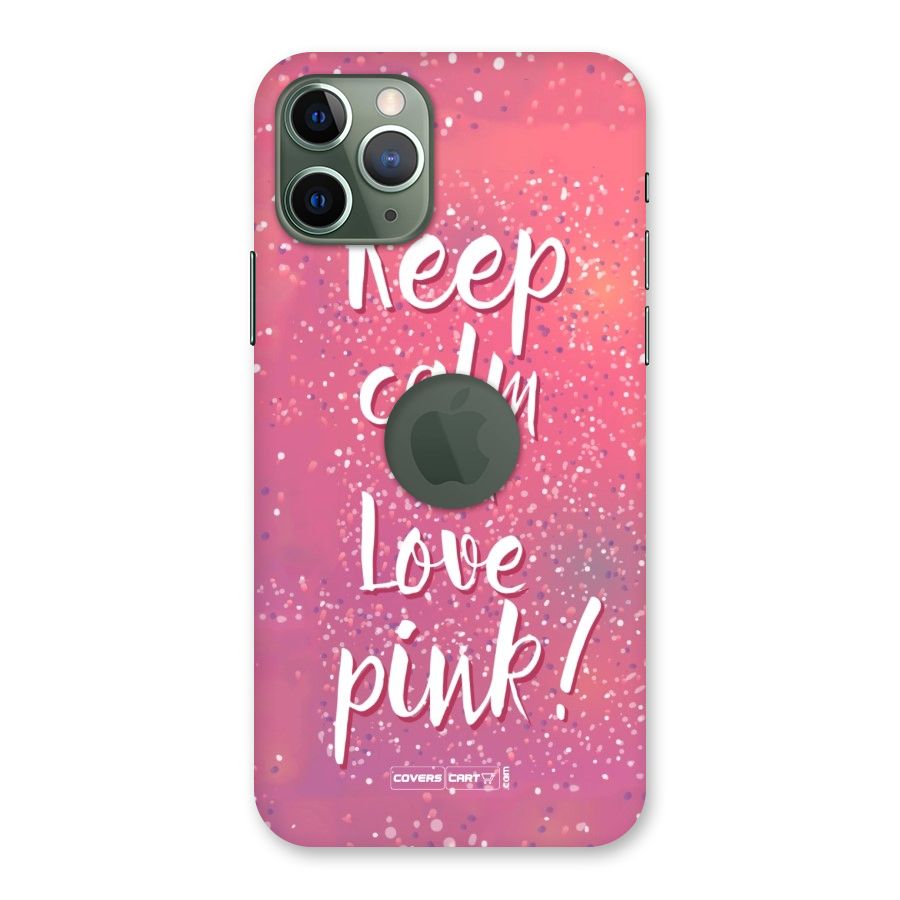 Love Pink Back Case for iPhone 11 Pro Logo  Cut