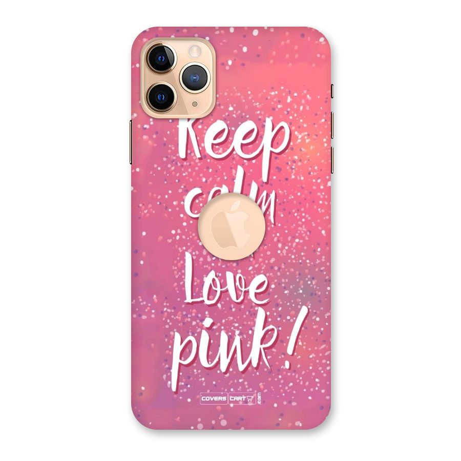Love Pink Back Case for iPhone 11 Pro Max Logo Cut