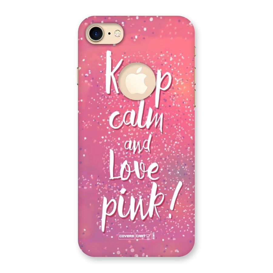 Love Pink Back Case for iPhone 7 Logo Cut