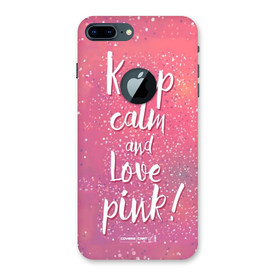 Love Pink Back Case for iPhone 7 Plus Logo Cut