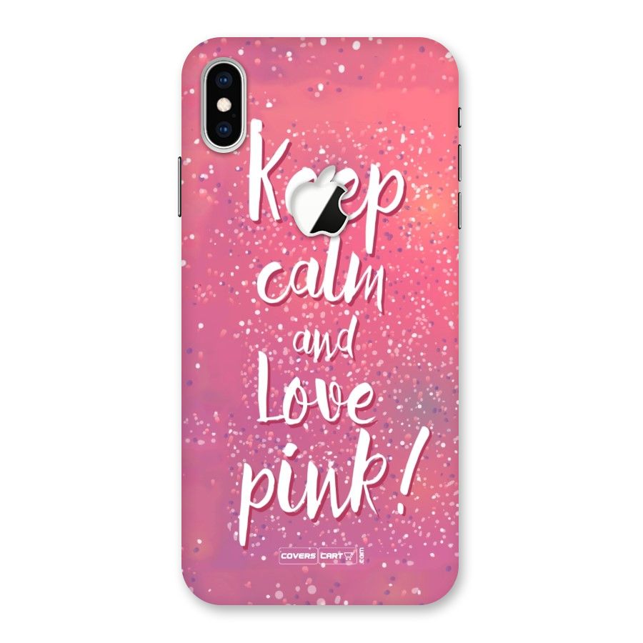 Love Pink Back Case for iPhone XS Max Apple Cut