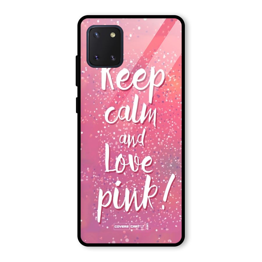 Love Pink Glass Back Case for Galaxy Note 10 Lite