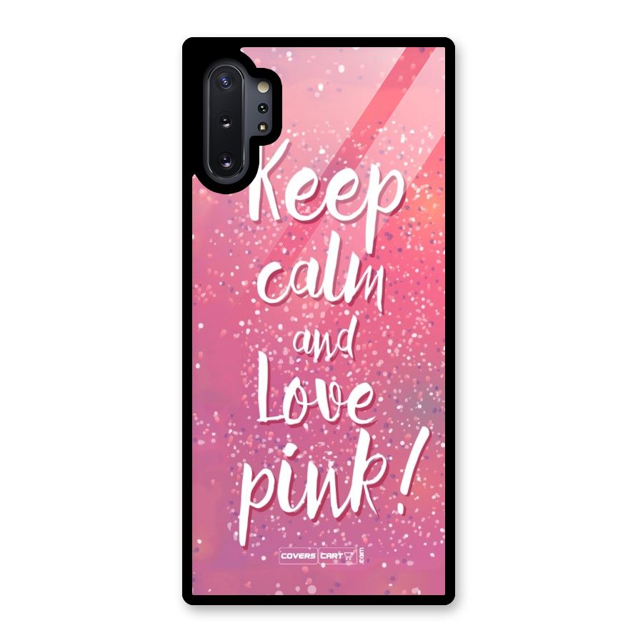 Love Pink Glass Back Case for Galaxy Note 10 Plus