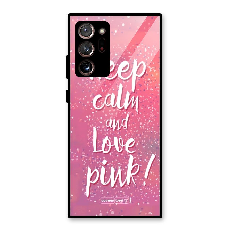 Love Pink Glass Back Case for Galaxy Note 20 Ultra