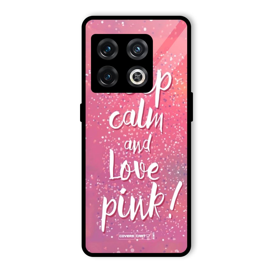 Love Pink Glass Back Case for OnePlus 10 Pro 5G