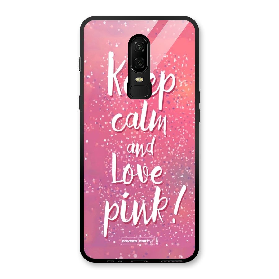 Love Pink Glass Back Case for OnePlus 6