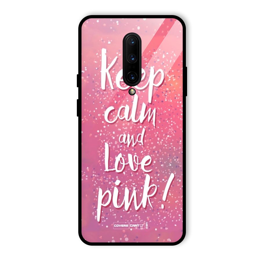 Love Pink Glass Back Case for OnePlus 7 Pro