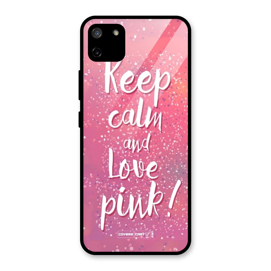 Love Pink Glass Back Case for Realme C11