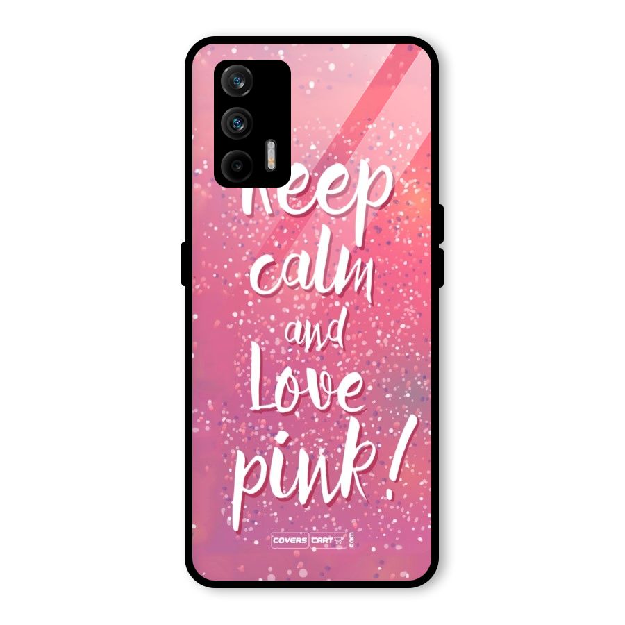 Love Pink Glass Back Case for Realme GT 5G