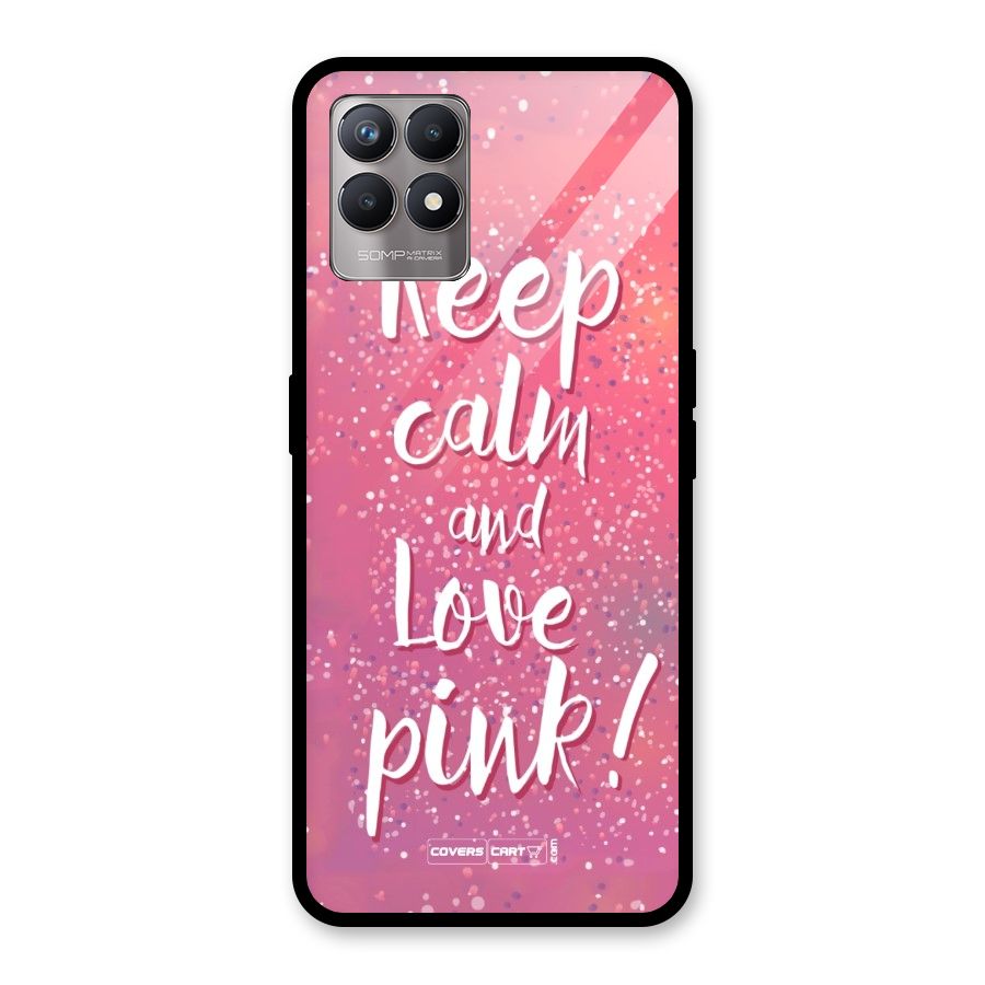 Love Pink Glass Back Case for Realme Narzo 50