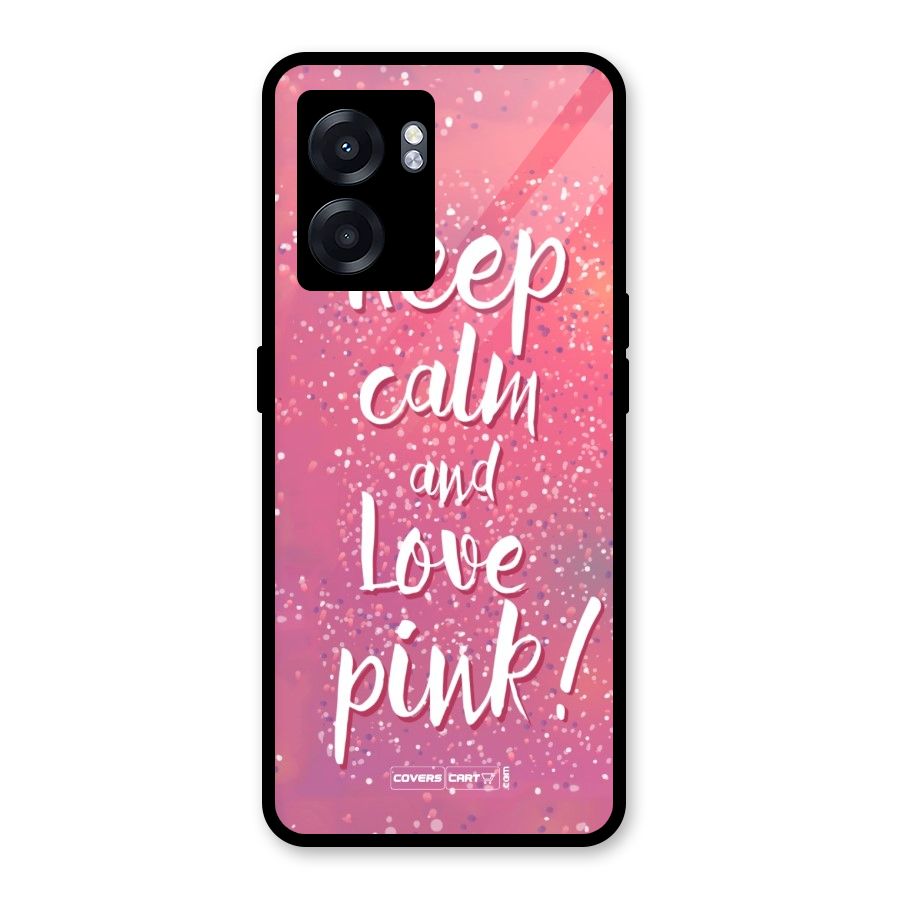 Love Pink Glass Back Case for Realme Narzo 50 5G
