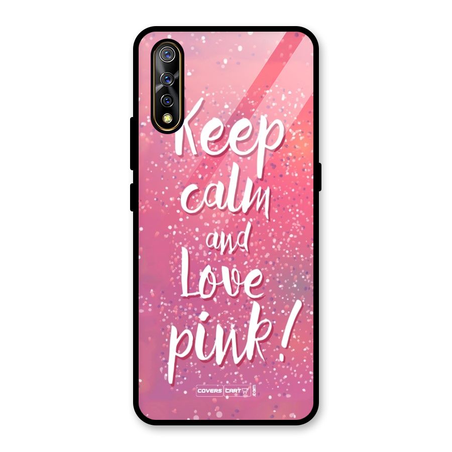 Love Pink Glass Back Case for Vivo S1