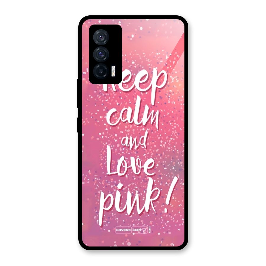 Love Pink Glass Back Case for Vivo iQOO 7 5G