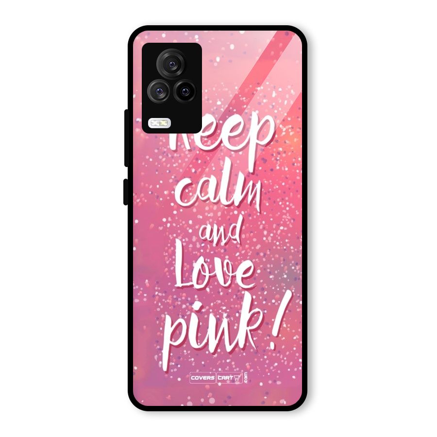 Love Pink Glass Back Case for Vivo iQOO 7 Legend 5G