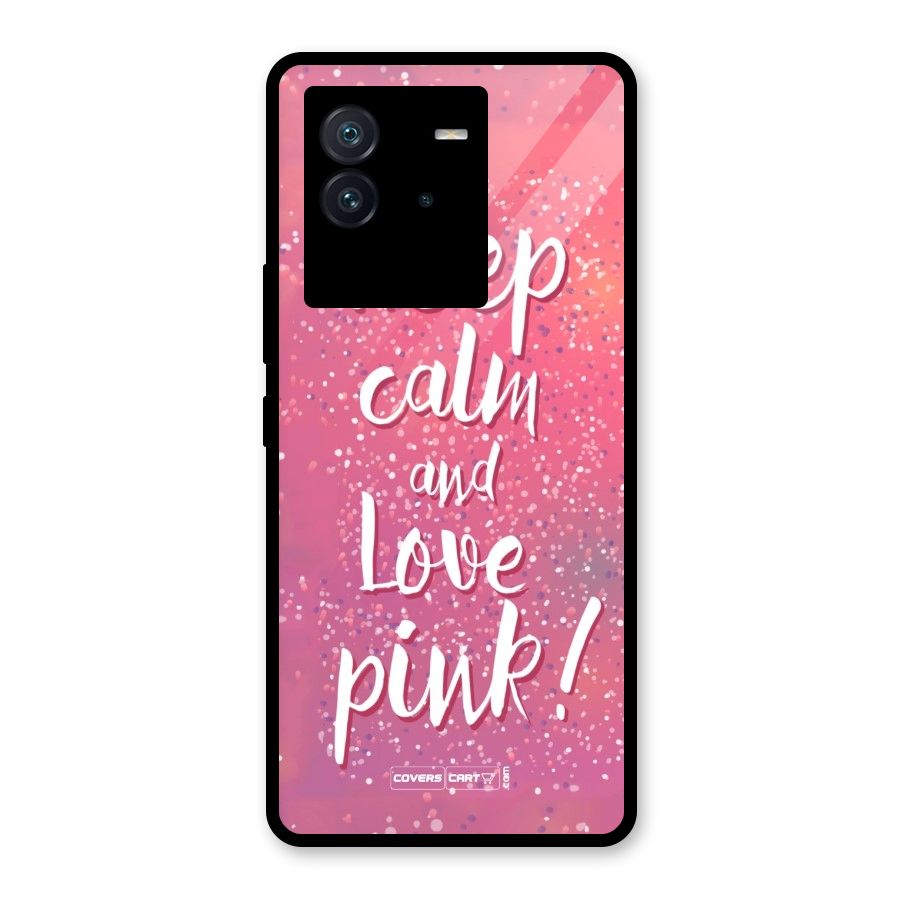 Love Pink Glass Back Case for Vivo iQOO Neo 6 5G