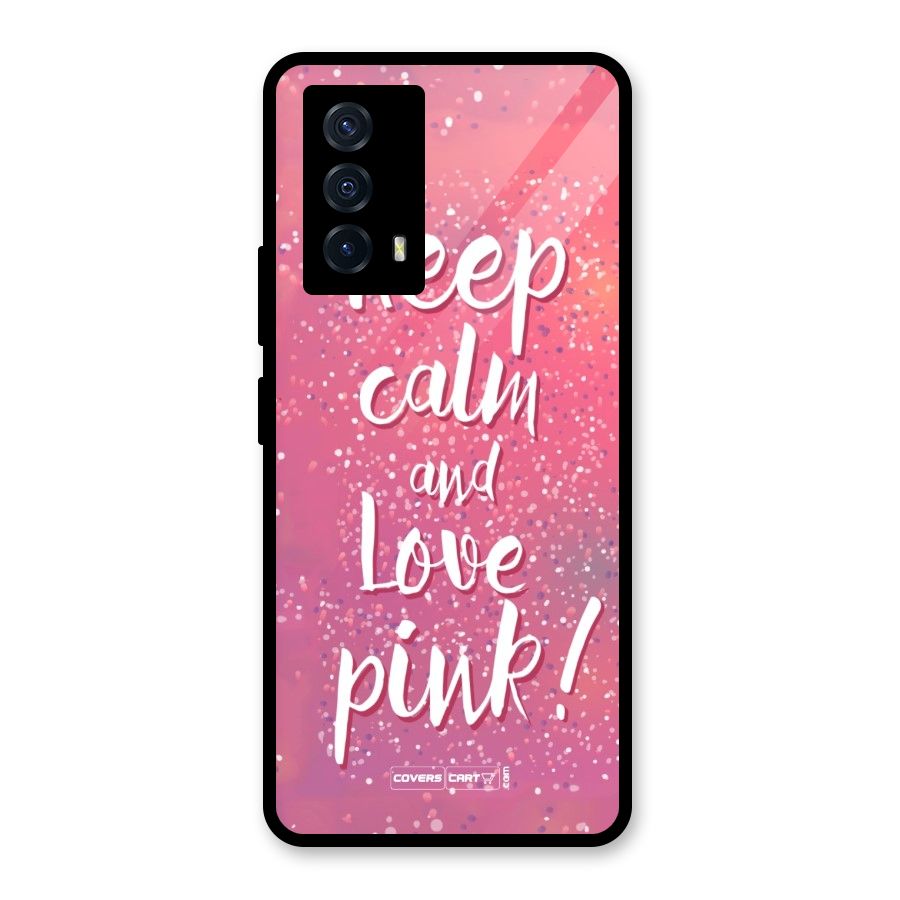 Love Pink Glass Back Case for Vivo iQOO Z5