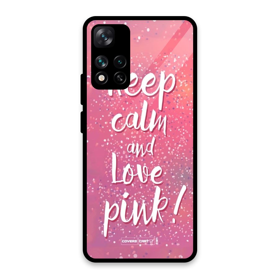 Love Pink Glass Back Case for Xiaomi 11i HyperCharge 5G
