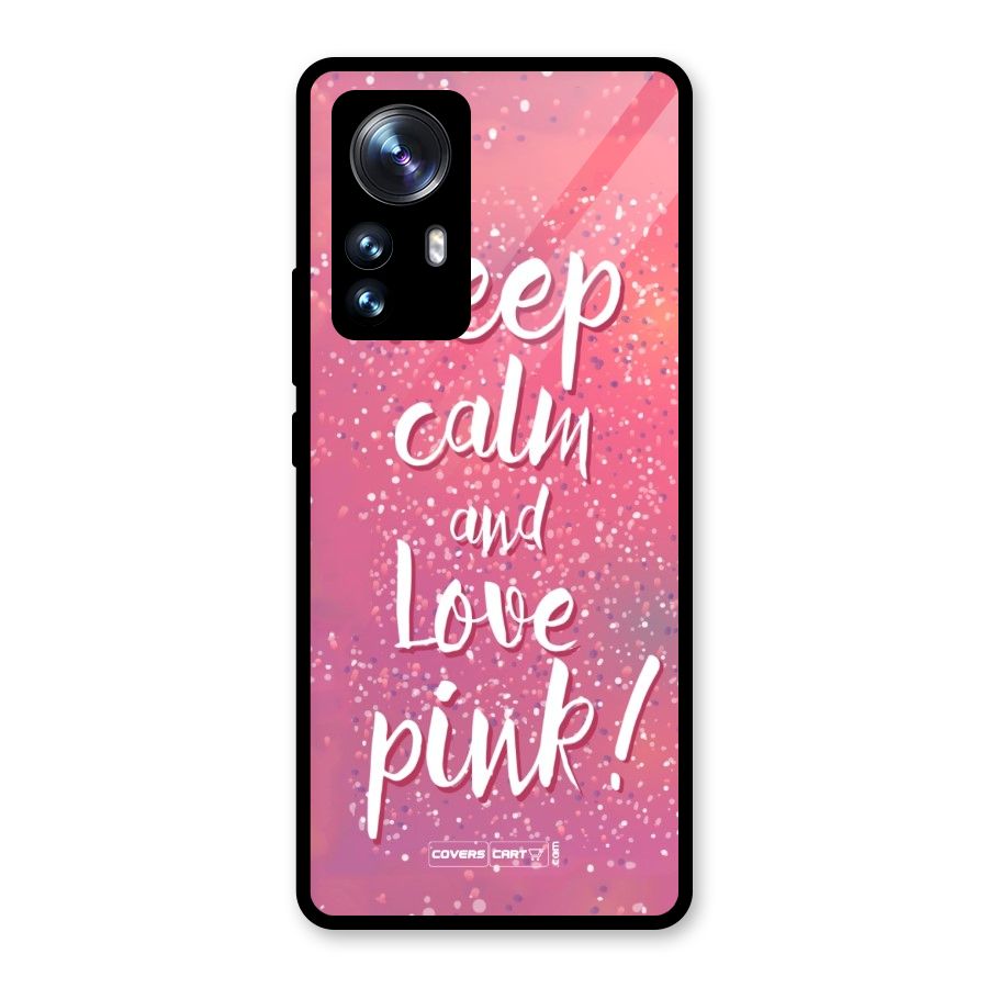 Love Pink Glass Back Case for Xiaomi 12 Pro