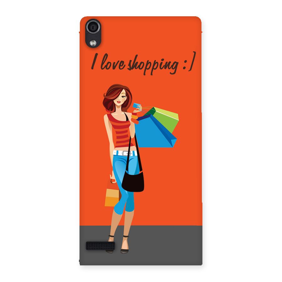 Love Shopping Classy Girl Back Case for Ascend P6