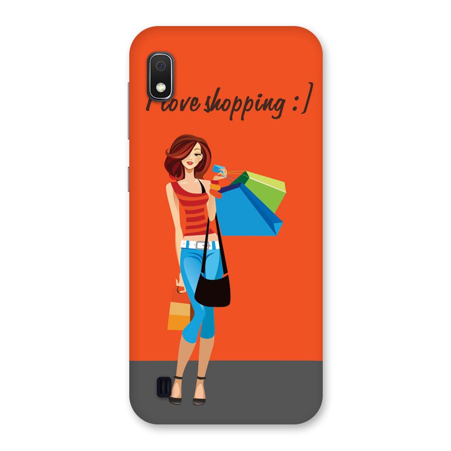 Love Shopping Classy Girl Back Case for Galaxy A10
