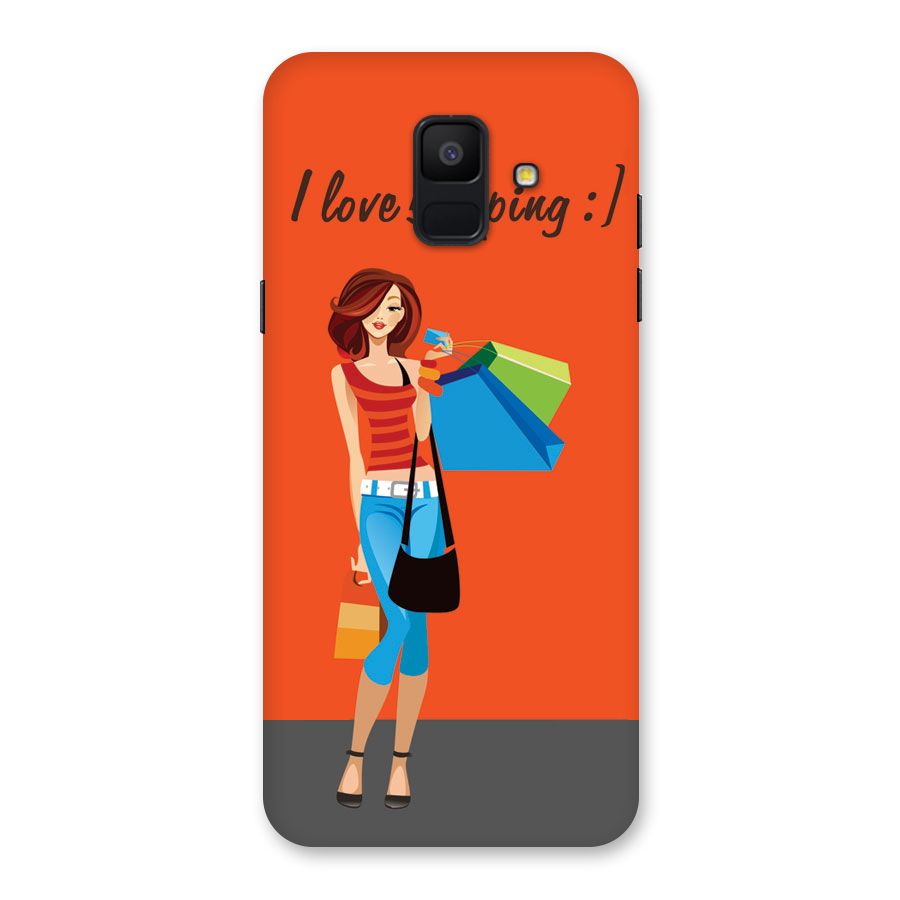 Love Shopping Classy Girl Back Case for Galaxy A6 (2018)