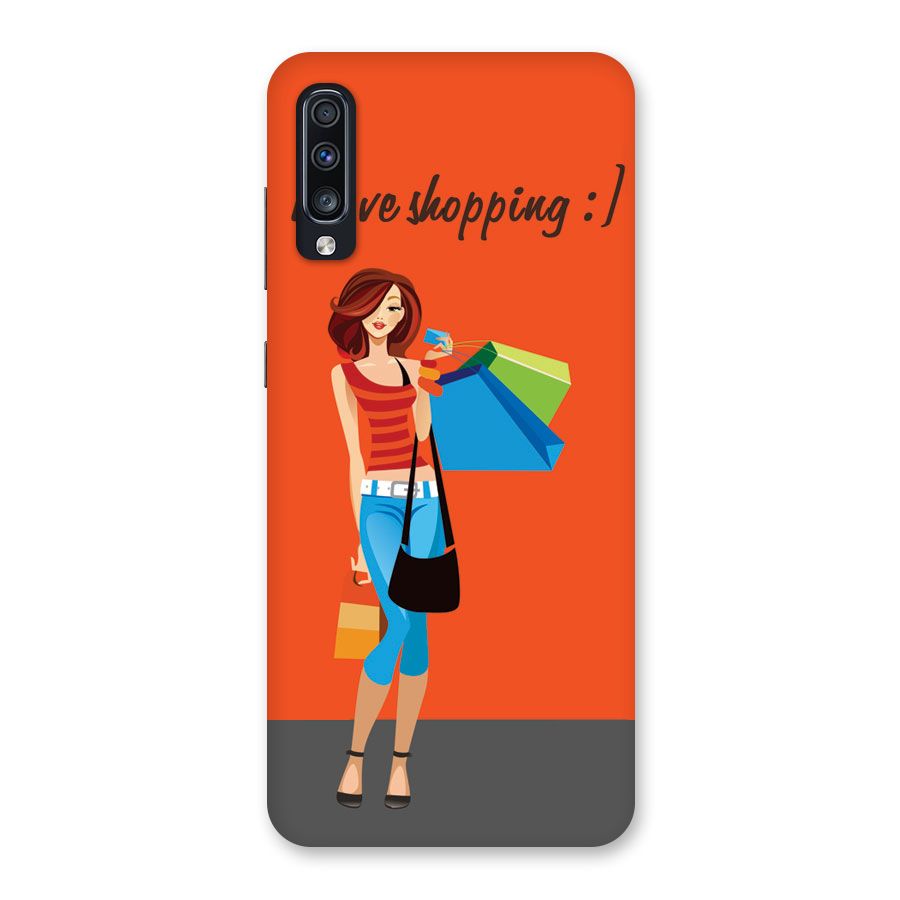 Love Shopping Classy Girl Back Case for Galaxy A70