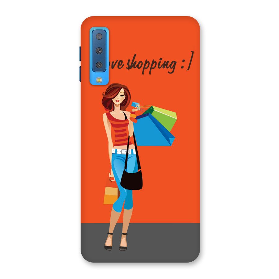 Love Shopping Classy Girl Back Case for Galaxy A7 (2018)