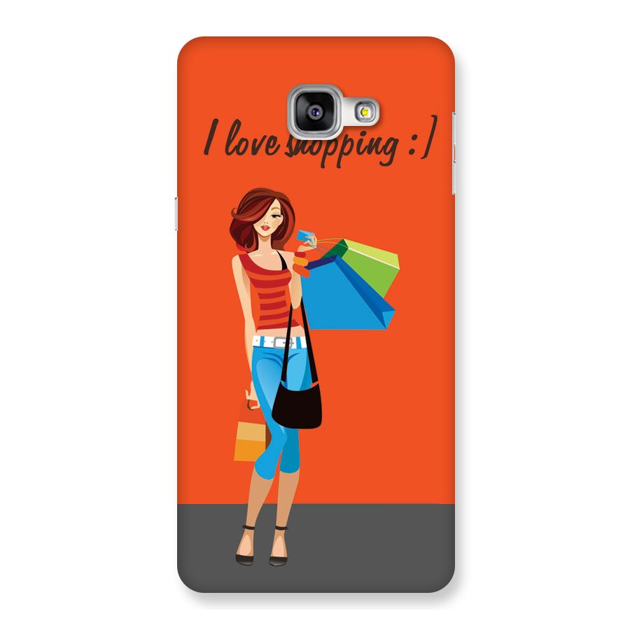 Love Shopping Classy Girl Back Case for Galaxy A9
