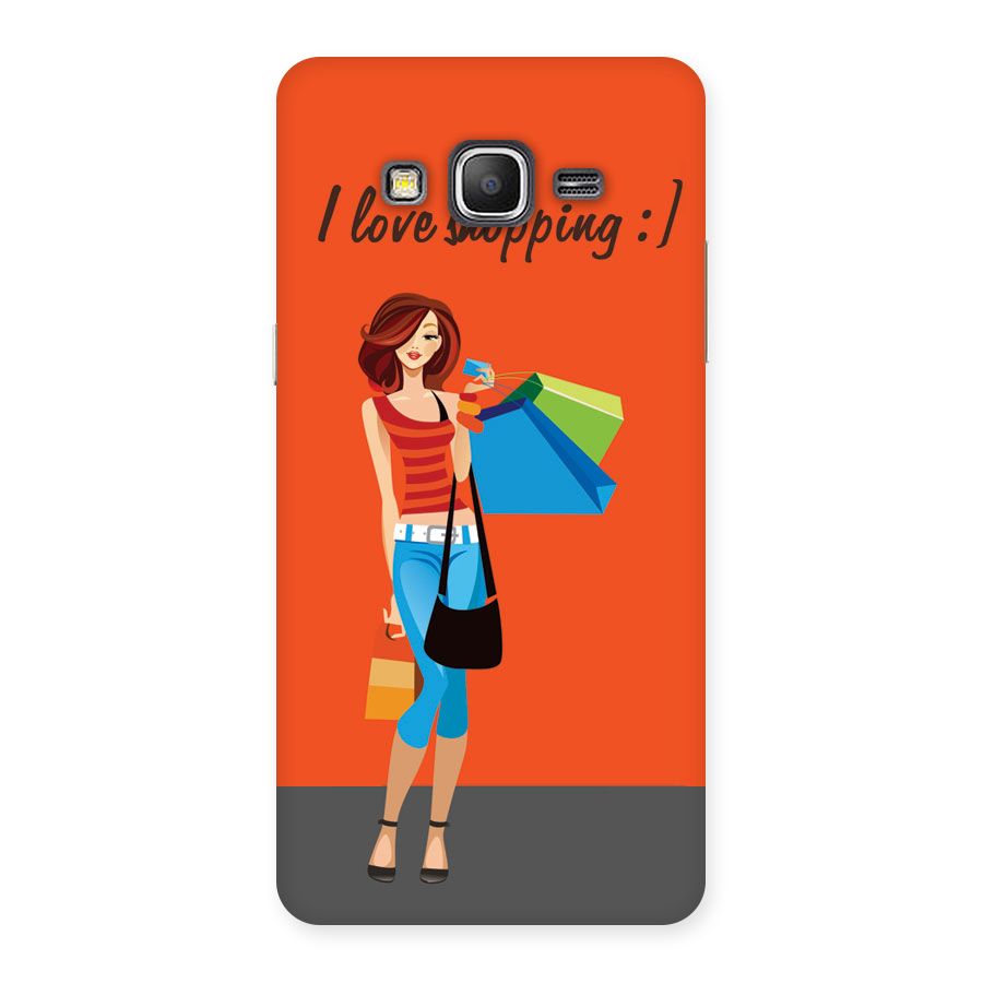 Love Shopping Classy Girl Back Case for Galaxy Grand Prime