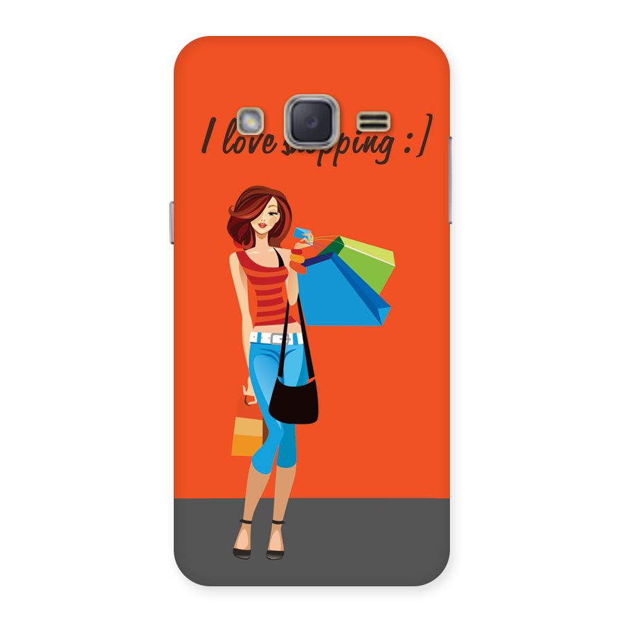 Love Shopping Classy Girl Back Case for Galaxy J2